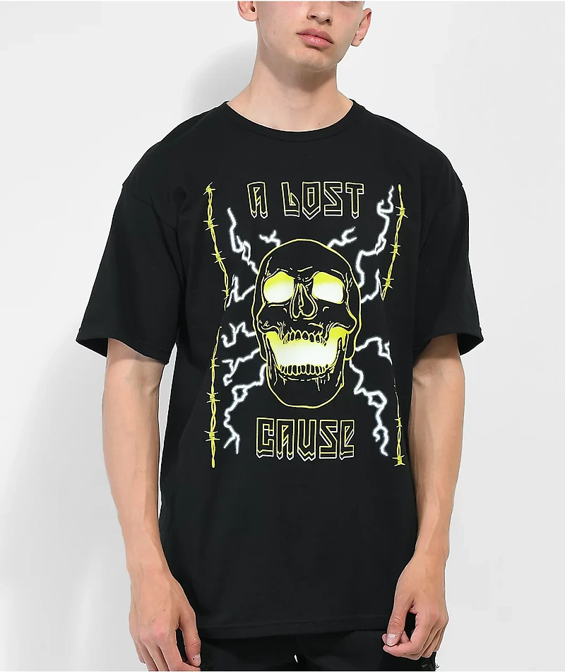 A Lost Cause High Voltage Black T-Shirt