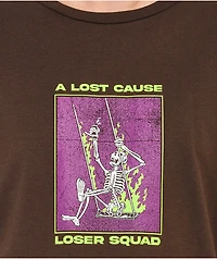 A Lost Cause Loser Squad Brown T-Shirt