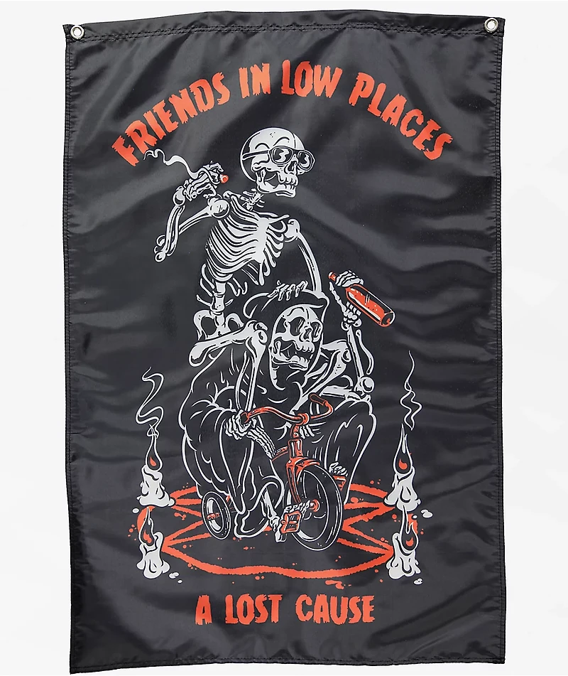 A Lost Cause Low Places Black Banner