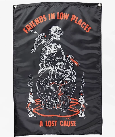 A Lost Cause Low Places Black Banner