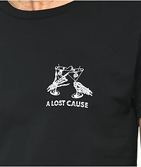 A Lost Cause Martini Like It Dirty Black T-Shirt