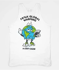 A Lost Cause Meltdown White Tank Top