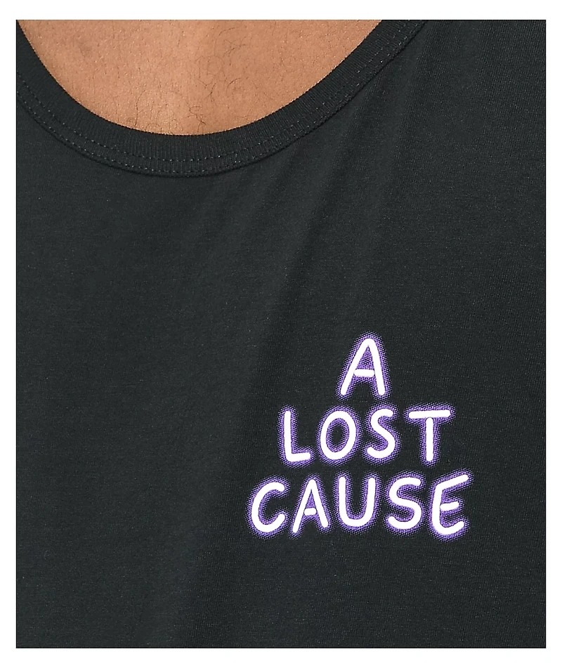 A Lost Cause Neon Death Black Tank Top