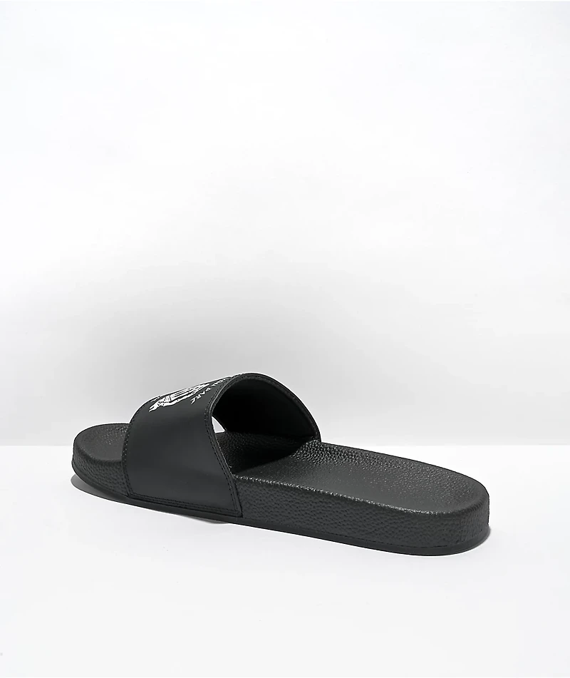A Lost Cause Pinky Swear Black Slide Sandals