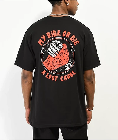 A Lost Cause Ride Or Die Black T-Shirt