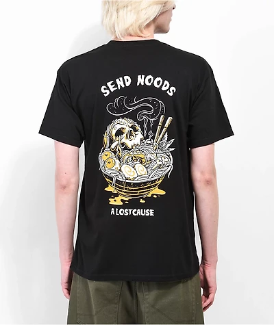 A Lost Cause Send Noods Black T-Shirt