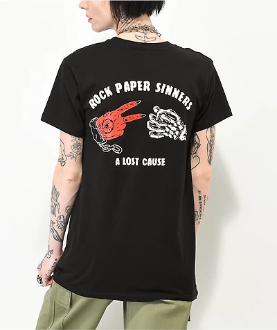 A Lost Cause Sinners Black T-Shirt