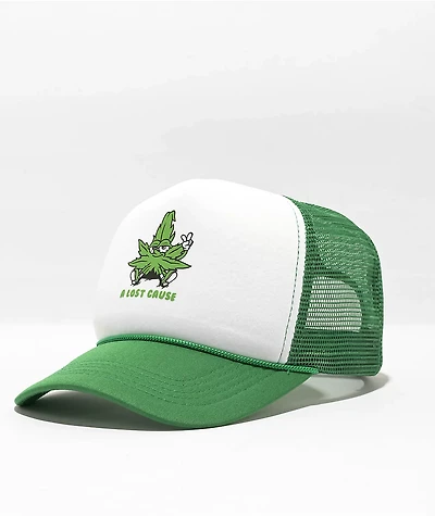 A Lost Cause Stay High Green Trucker Hat