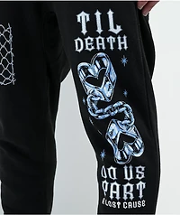 A Lost Cause Til Death Black Sweatpants