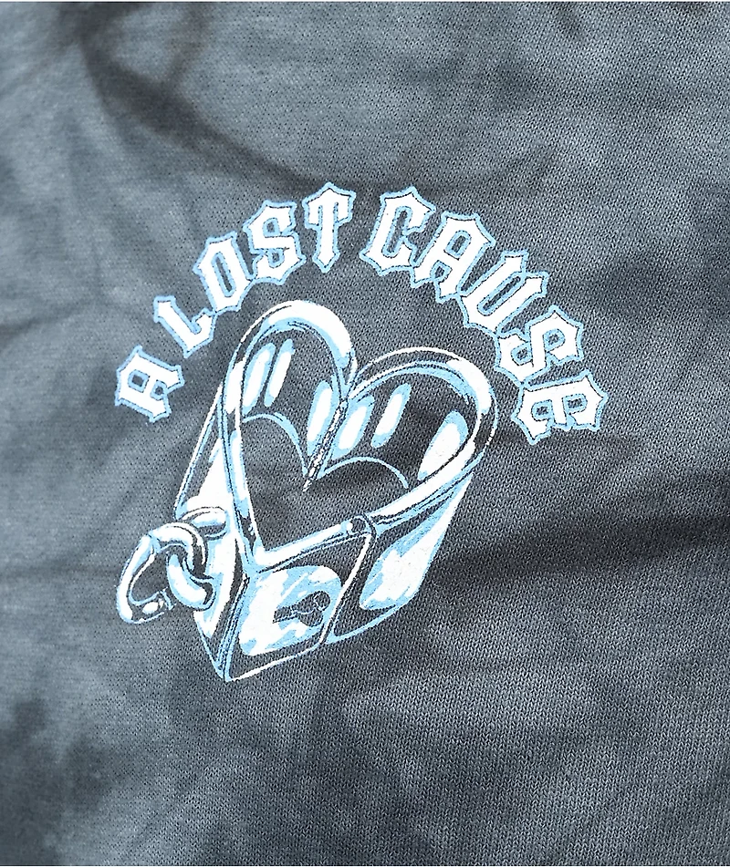 A Lost Cause Til Death Do Us Part Grey Tie Dye T-Shirt