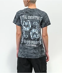 A Lost Cause Til Death Do Us Part Grey Tie Dye T-Shirt