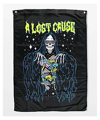 A Lost Cause Trippin Black Banner