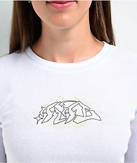 A.LAB  Thea White Thermal Long Sleeve T-Shirt