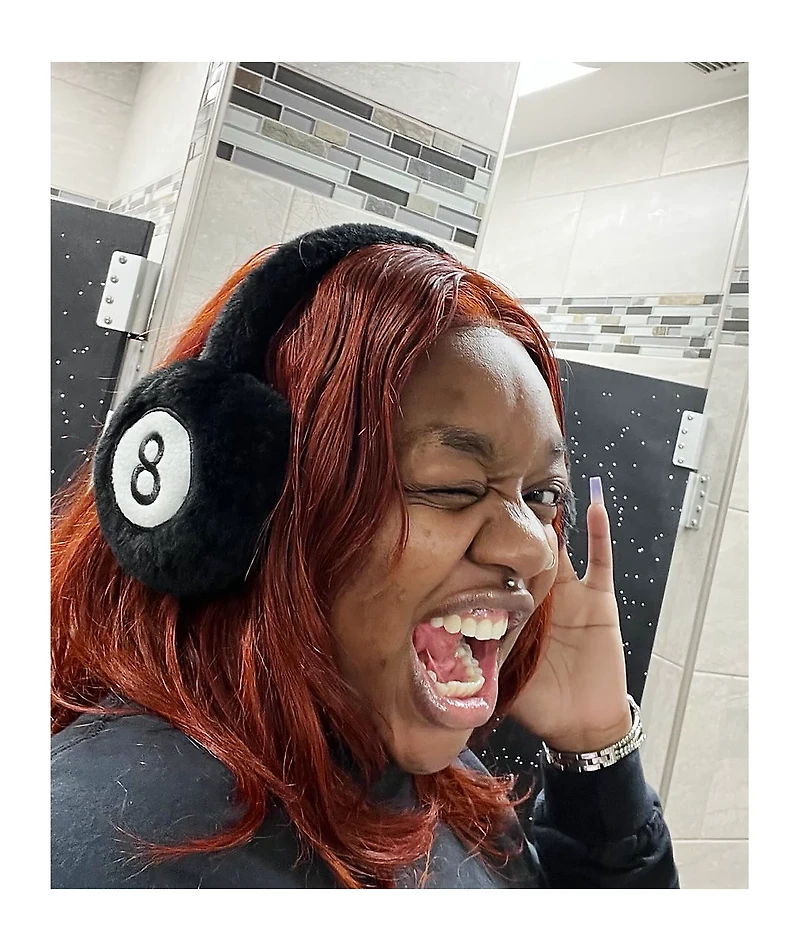 A.LAB 8 Ball Black Earmuffs