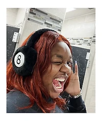 A.LAB 8 Ball Black Earmuffs