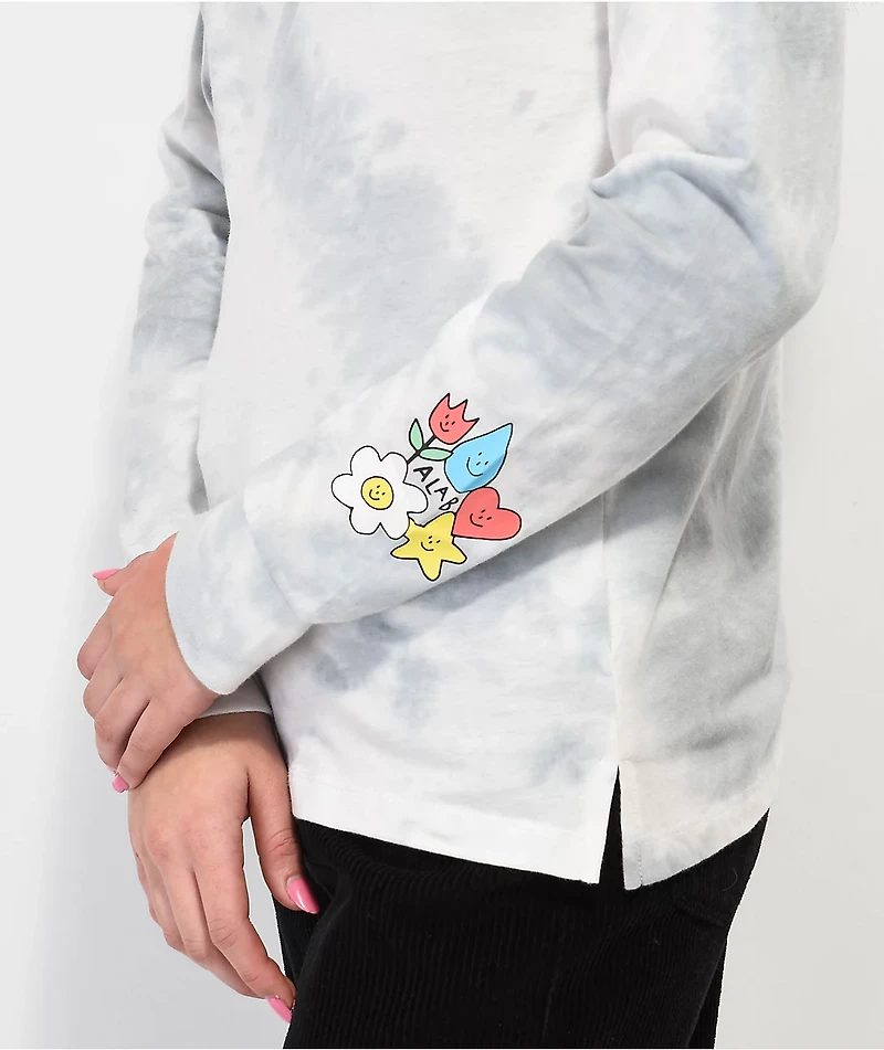A.LAB Aby Grey Tie Dye Long Sleeve T-Shirt