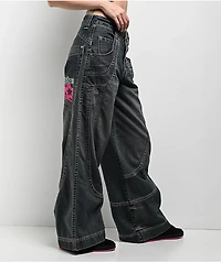 A.LAB Analog Curved Blue Wash Rave Jeans