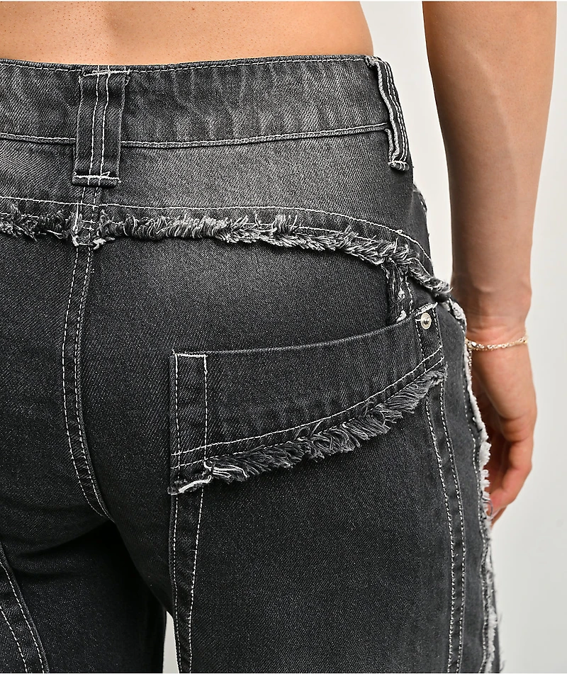A.LAB Analog Raw Black Wash Jeans