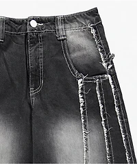 A.LAB Analog Raw Black Wash Jeans