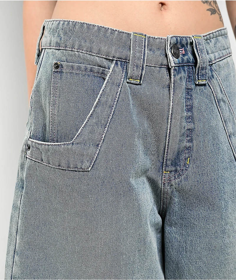 A.LAB Analog Star Cable Denim Shorts