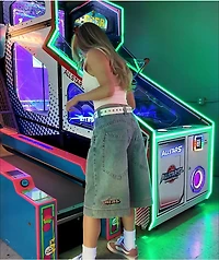 A.LAB Analog Star Cable Denim Shorts