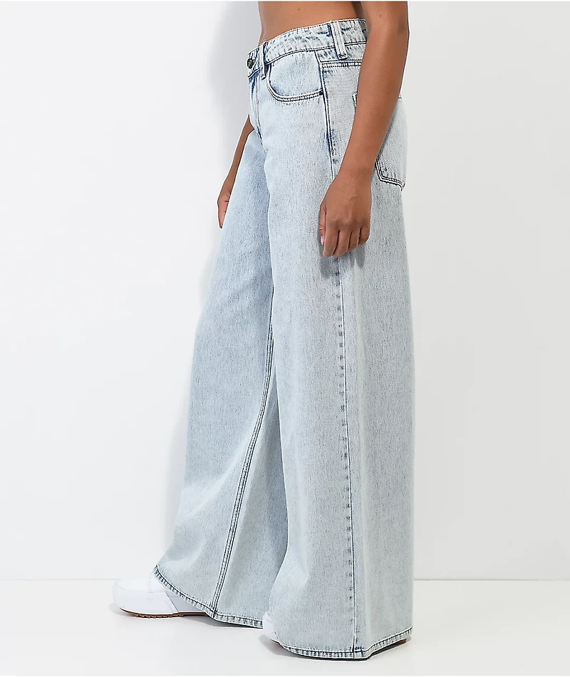 A.LAB Ashlee Extra Baggy Blue Wash Denim Jeans