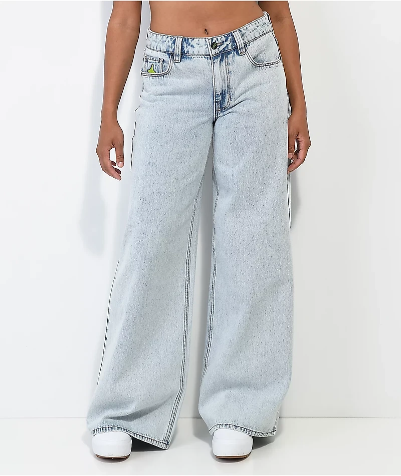 A.LAB Ashlee Extra Baggy Blue Wash Denim Jeans