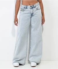 A.LAB Ashlee Extra Baggy Blue Wash Denim Jeans