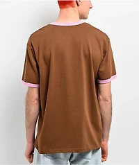 A.LAB Astro Brown Ringer T-Shirt