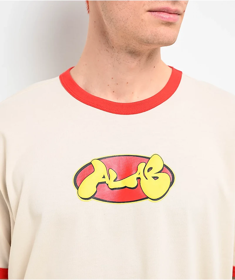 A.LAB Astro Cream Ringer T-Shirt