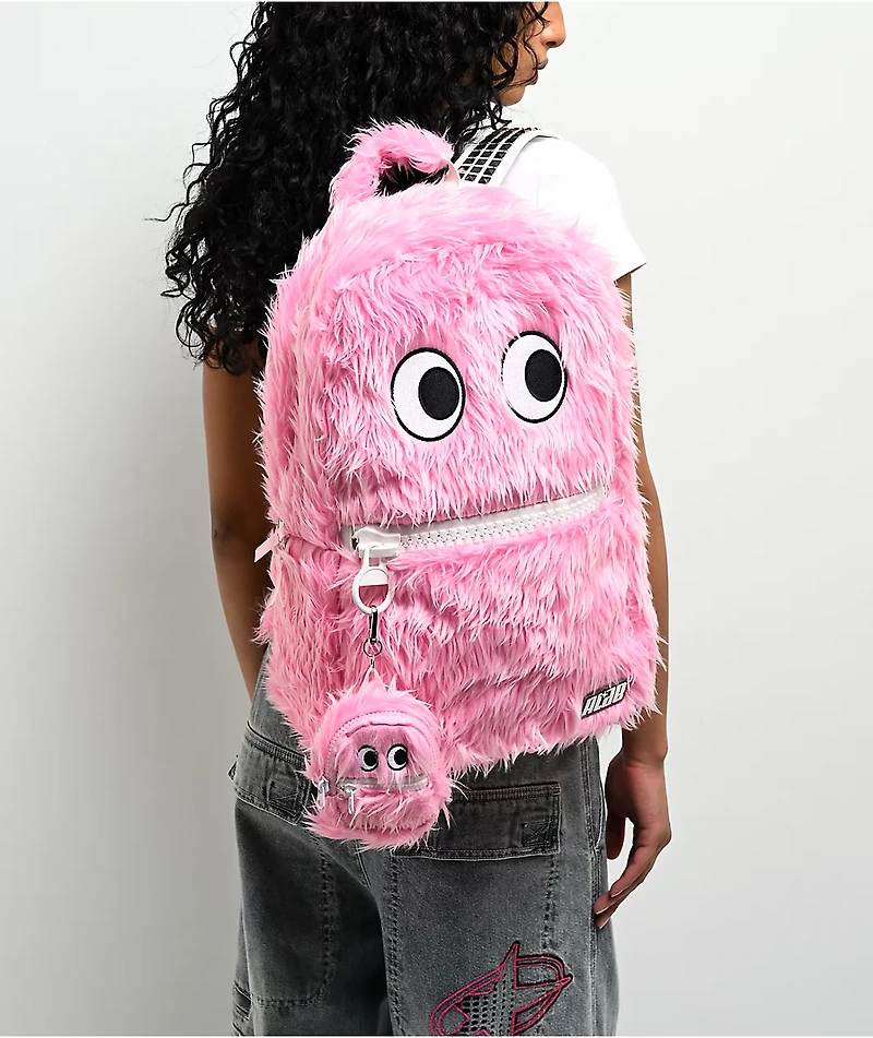 A.LAB Baby Monster Shag Zip Pouch Bag Charm