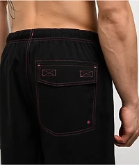 A.LAB Bass Black Cargo Board Shorts