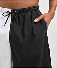 A.LAB Bass Star Piped White & Black Board Shorts