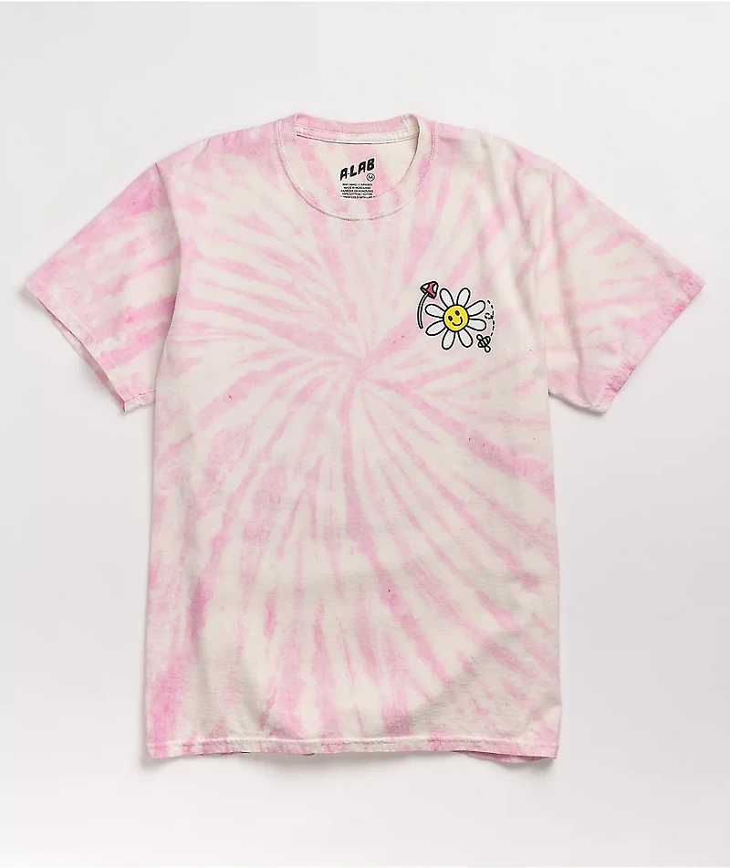 A.LAB Better Days Pink & White Tie Dye T-Shirt