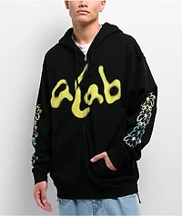 A.LAB Blurry Black Zip Hoodie