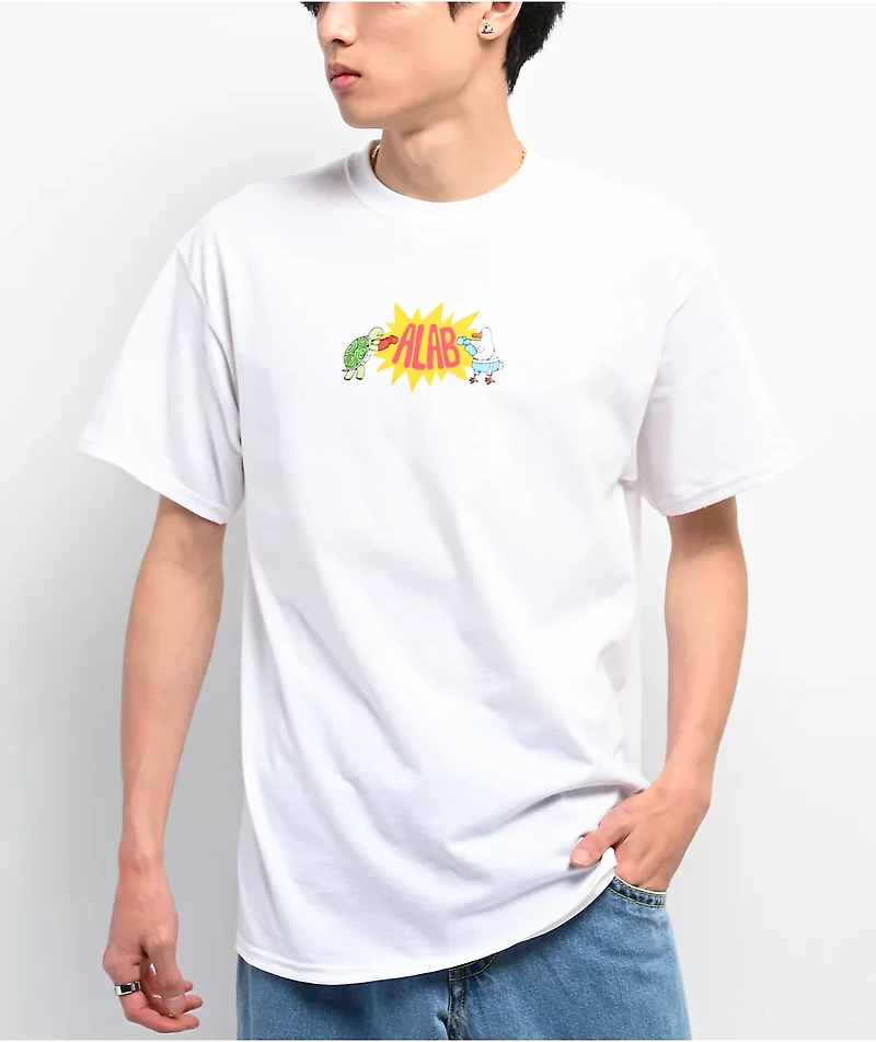 A.LAB Boxing Jerry White T-Shirt
