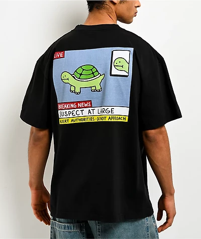 A.LAB Breaking News Black T-Shirt