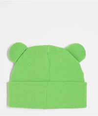 A.LAB Bright Green Frog Beanie