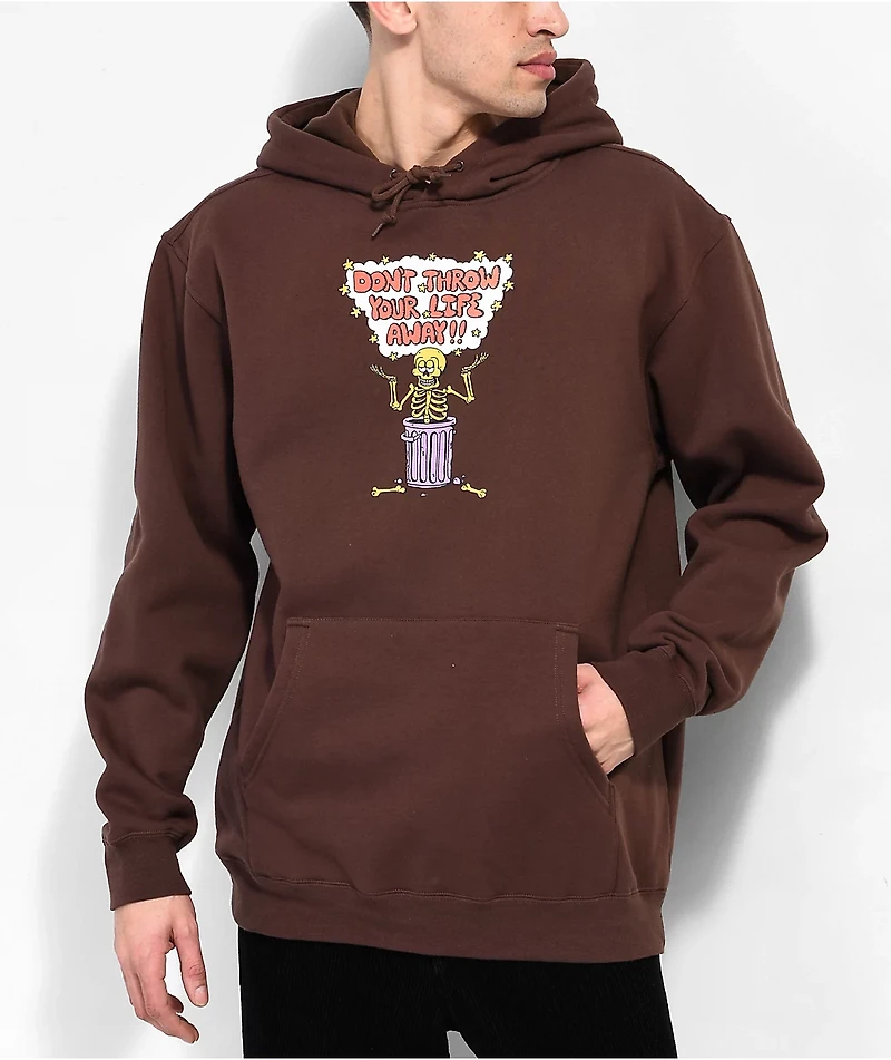A.LAB Bucket Of Bones Brown Hoodie