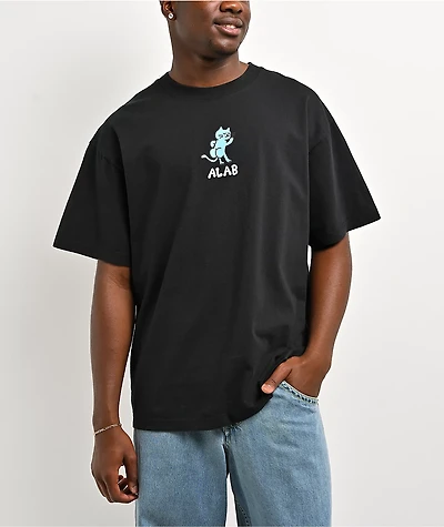 A.LAB Butt Cat Black T-Shirt