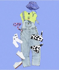A.LAB Butterfly White Crew Socks