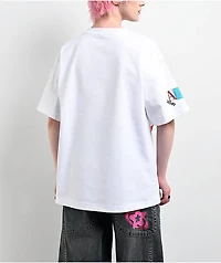 A.LAB Cat Rock White Oversized Boxy T-Shirt