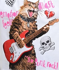 A.LAB Cat Rock White Oversized T-Shirt