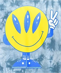 A.LAB Come Peace Blue Wash T-Shirt