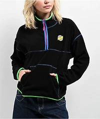 A.LAB Cozie Tech Black Quarter Zip Fleece