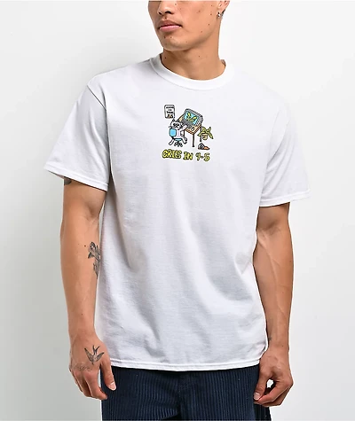 A.LAB Cries In 9-5 White T-Shirt