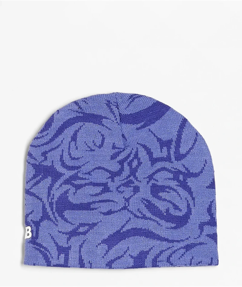 A.LAB Cyber Sig Purple Skully Beanie