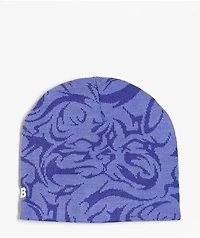 A.LAB Cyber Sig Purple Skully Beanie