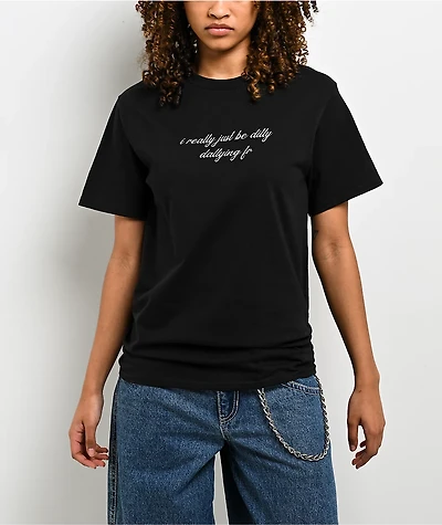 A.LAB Dilly Dallying FR Black T-Shirt