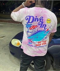 A.LAB Dive Pink Tie Dye T-Shirt